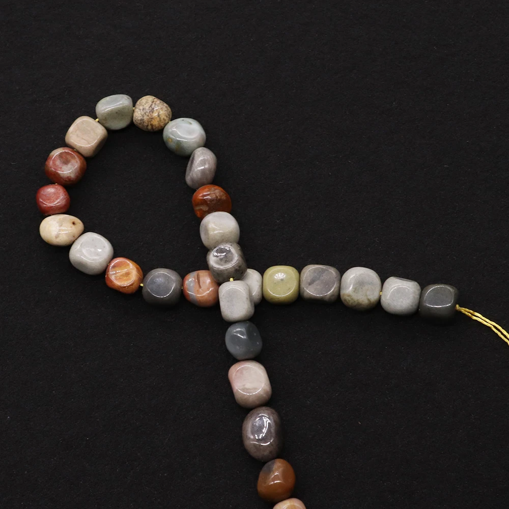 

New Natural Stone Irregular Inlaid Beads Indian Agate Spaced Beads Jewelry Making DIY Bracelets Necklaces Exquisite Gift