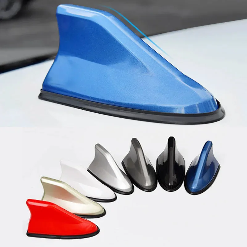 Universal Car Shark Fin Antenna Auto Radio Signal Amplifier Aerial Roof Mounted for All Vehicle Models Car Styling