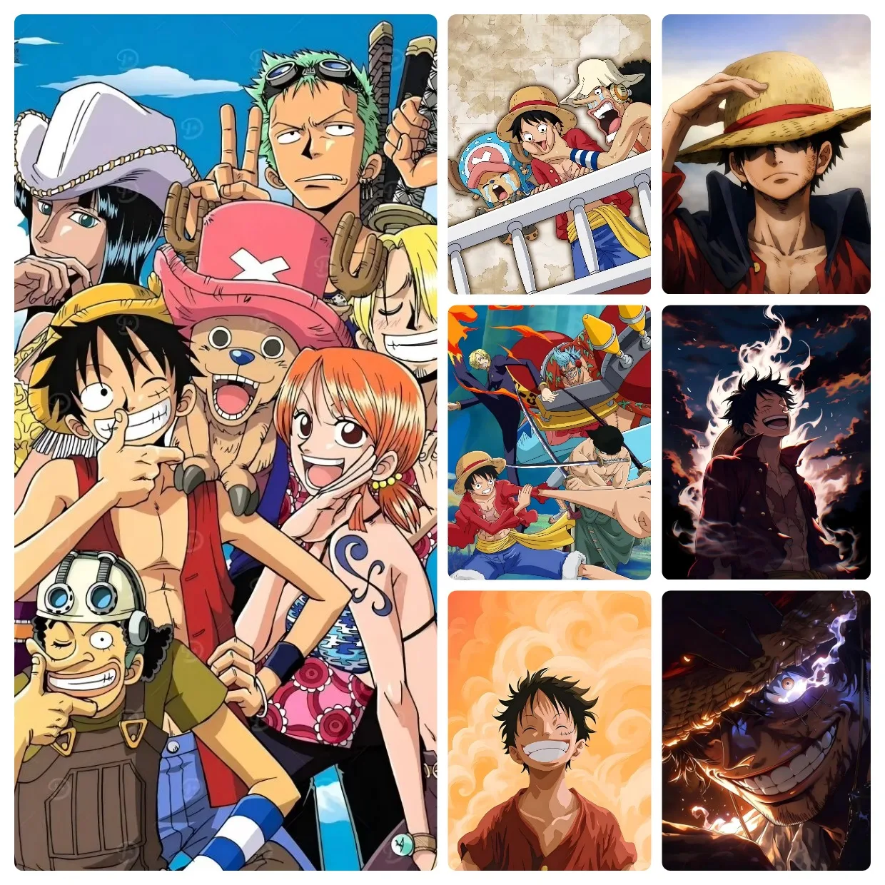 Anime One Piece Luffy Chopper Usopp Jigsaw Puzzles 500/1000/1200/2000PCS Gameroom Bedroom Home Decor Birthday Party Gift