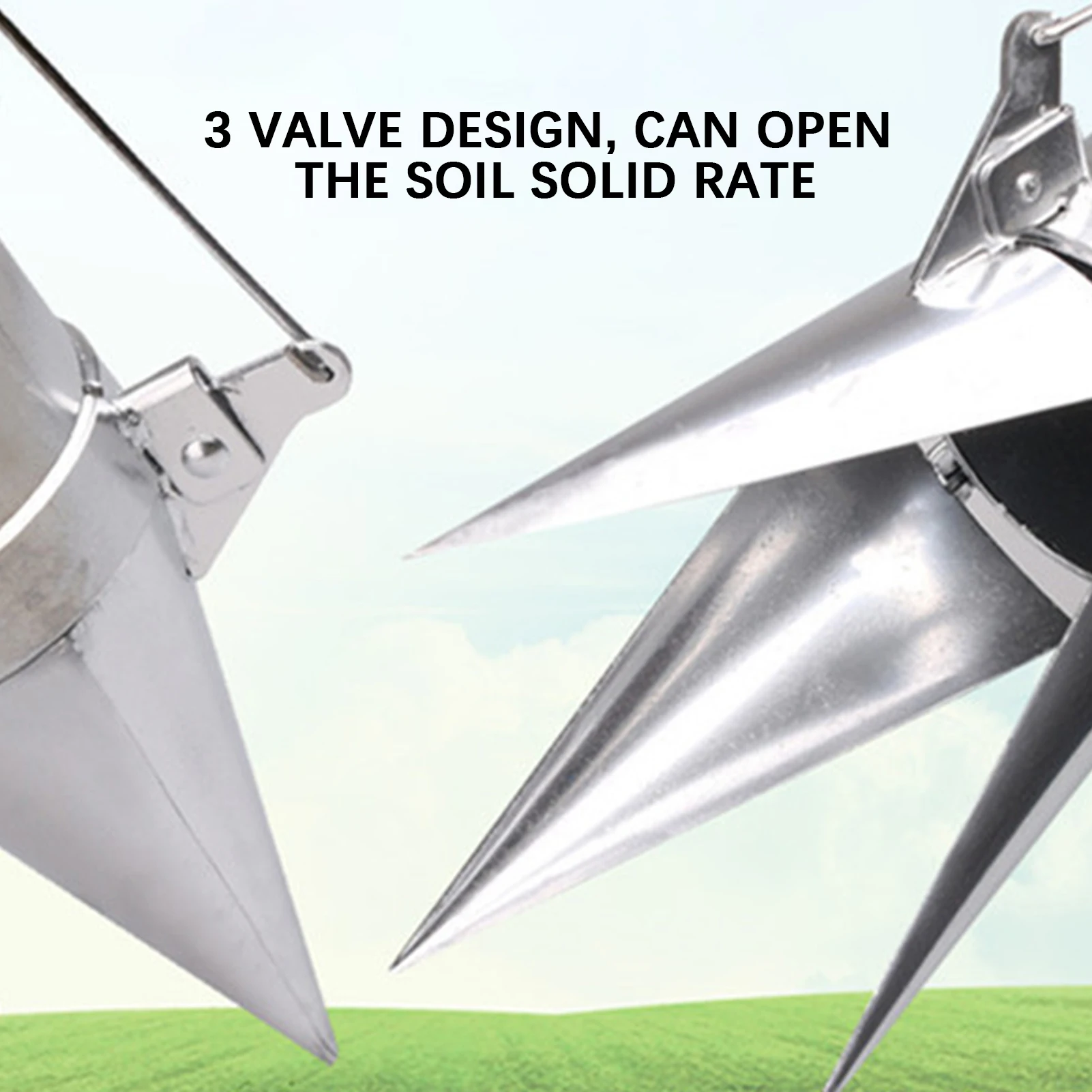 Manual Vegetable Seedling Planter,Portable Stainless Steel Seedling Transplanters for Garden,Long Handled Vegetable Planter Tool