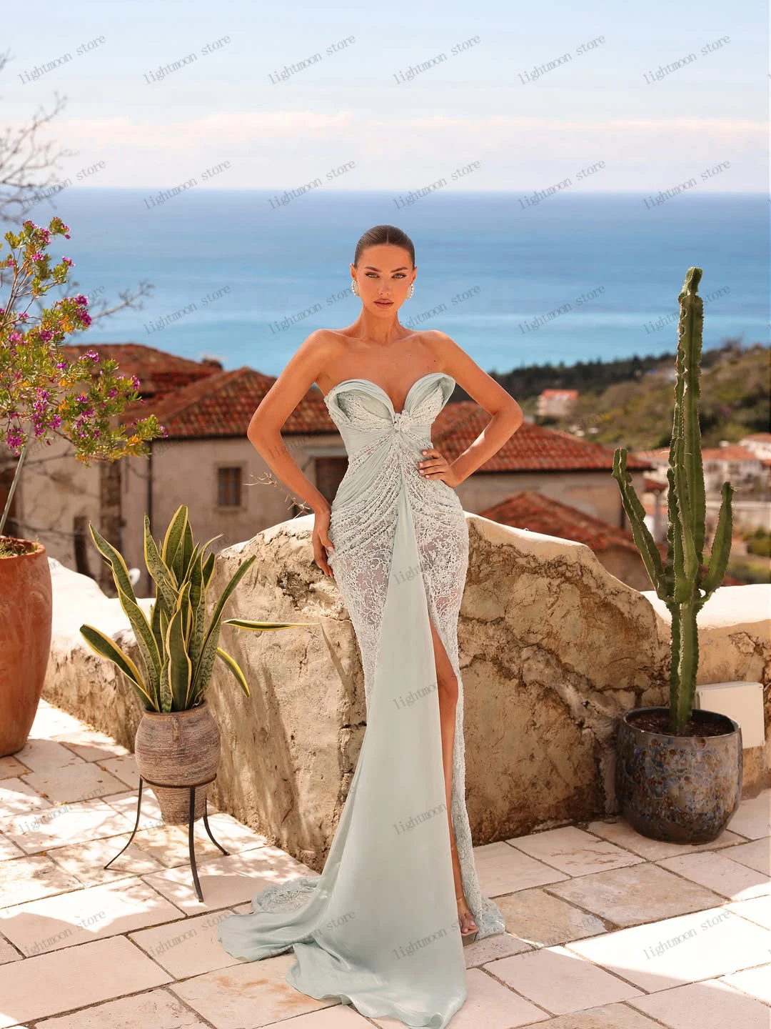 asymmetric wedding dress Modern One shoulder Chiffon dresses semi formal dresses Size:24w from a formal ballroom Pretty Summer Dress &