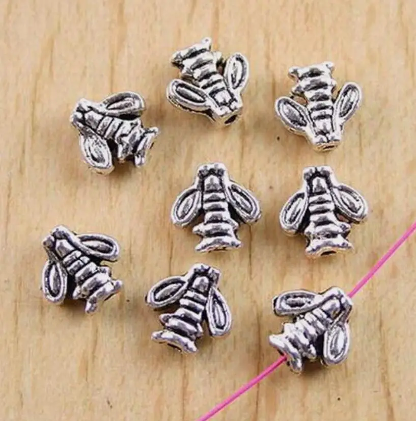 

50Pcs 8.3x7.3x3.2mm Tibetan Silver Vase Spacer Beads H0314