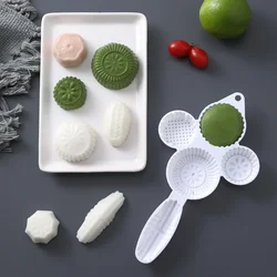 1 piece of mung bean cake bowl cake mold pressed cake embossed hand-pressed moon cake dessert baking mold