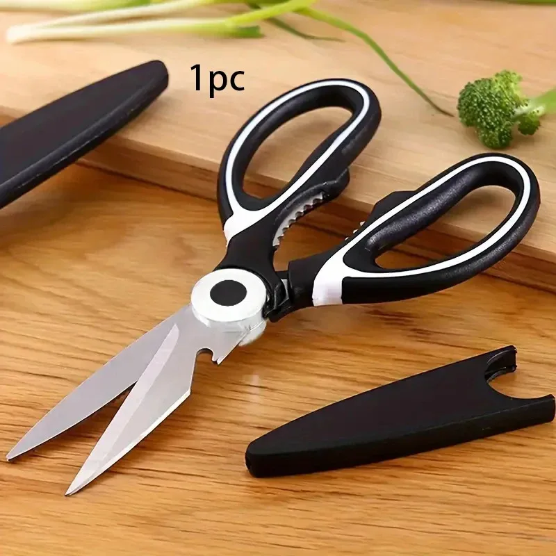 8-Inch Multifunctional Kitchen Shears - 2CR14 Stainless Steel Heavy...
