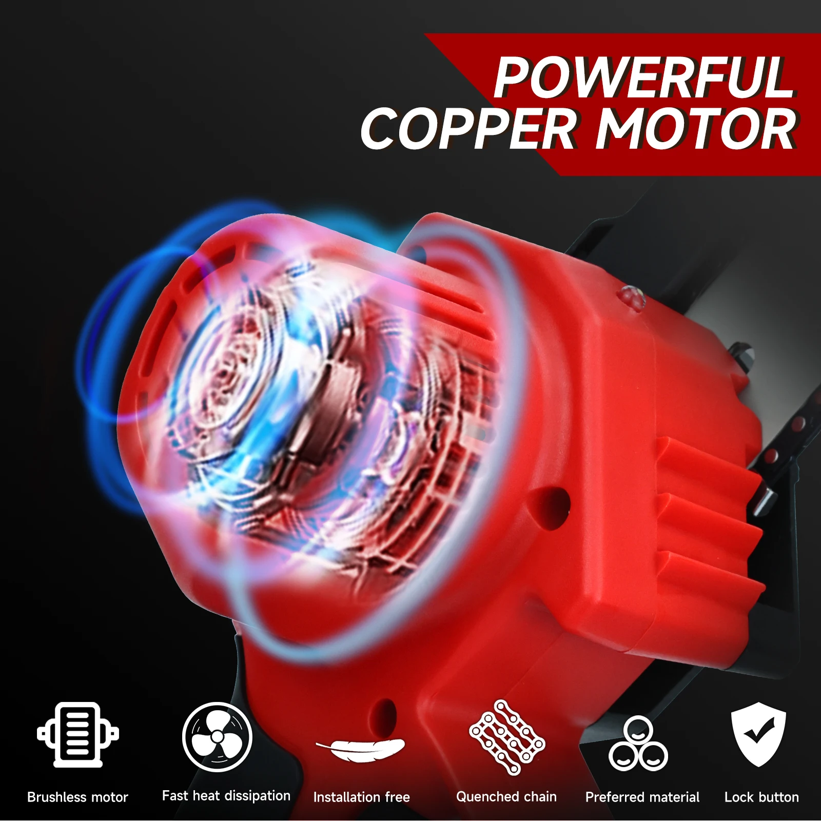 6 นิ้ว Mini Chainsaw มือถือขนาดเล็กเลื่อยไฟฟ้าไร้สายสวนตัดต้นไม้ตัดเครื่องมือสําหรับ Milwaukee 18V แบตเตอรี่ (ไม่มีแบตเตอรี่)