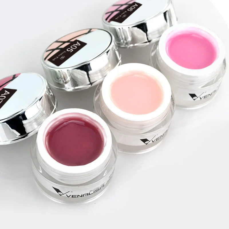 VENALISA Jelly Gel 50 ml Pink Nude Collection Nicht brennendes Hartgel Soak Off UV LED Soft Extension Builder Nagelgel Nagelmaniküre – Detail 9