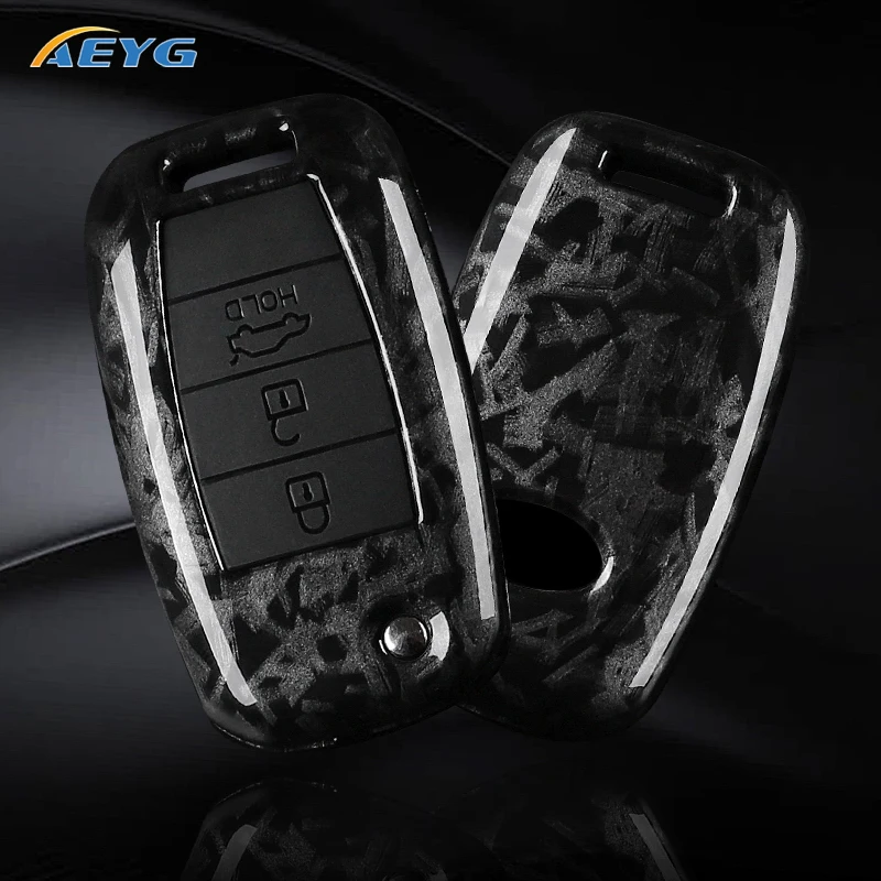 ABS Carbon Fiber Car Key Case Cover For KIA Rio 3 K2 Ceed Cerato K3 K5 Sorento Sportage Soul K4 Picanto Optima Forte Stinger