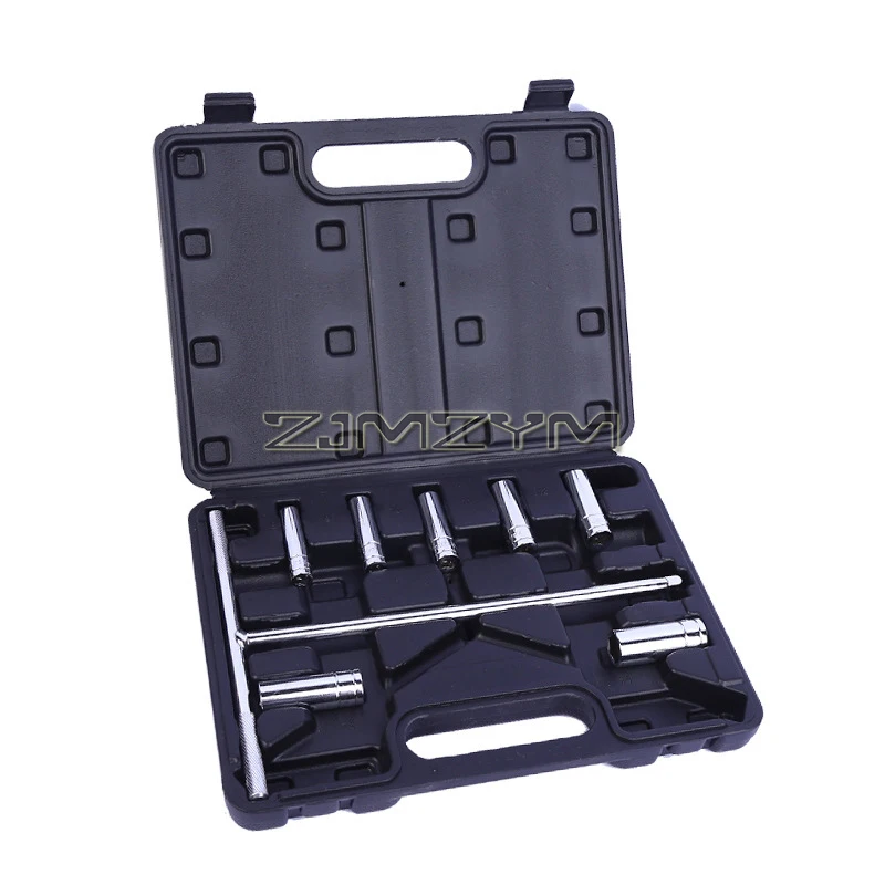 9-Piece T-Handle Wrench Set with 7 Sockets 8/9/10/11/12/13/14MM, Carrying Case, Metric Socket Wrench Socket Spanner Tools