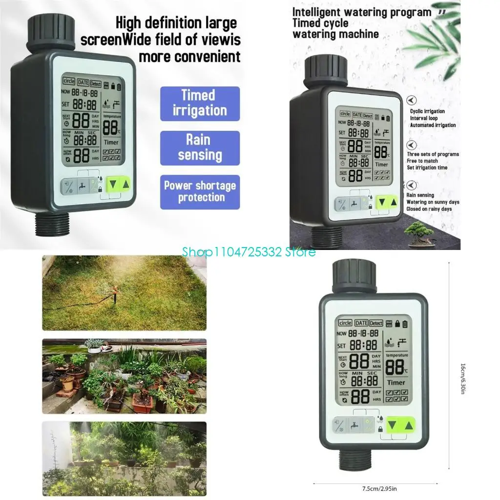 

P5EA ЖК-дисплей спринклерный таймер наружного орошения воды садовые датчики дождя автоматические отключения