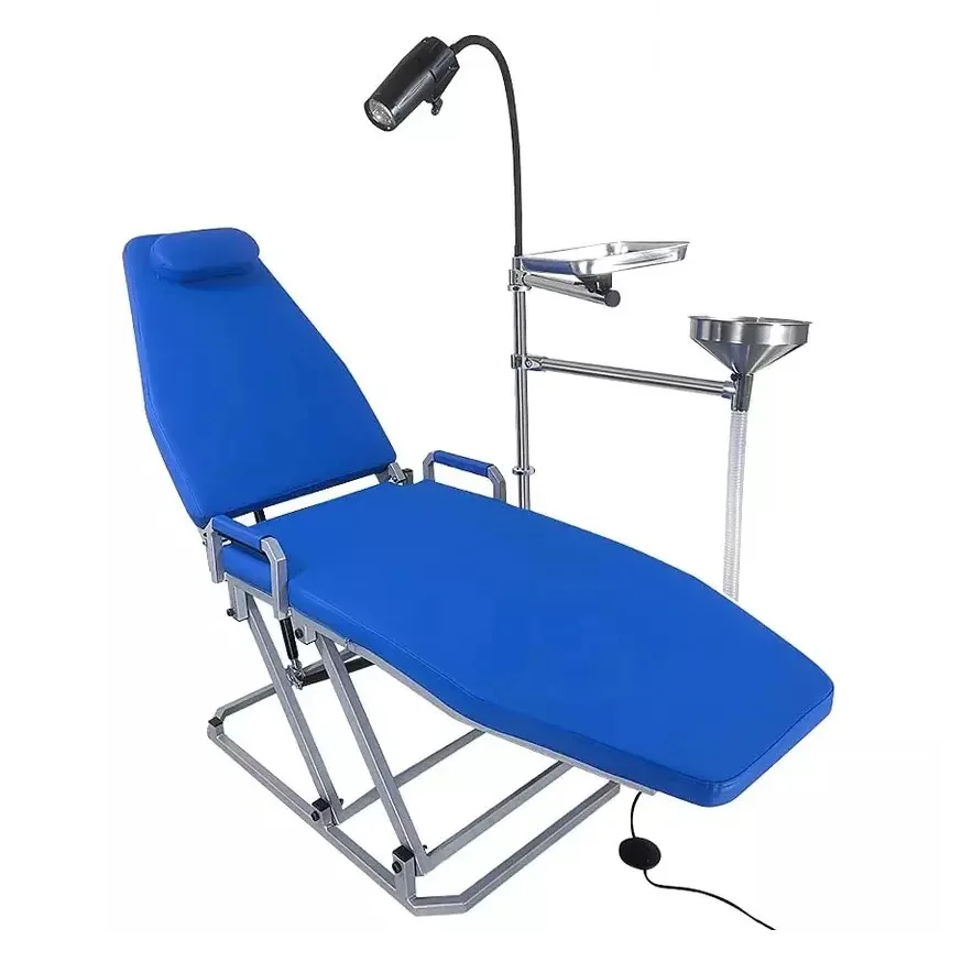 Dental chair Simple dental chair Oral teaching fosse closed recliner chair Full folding chair dental free examination chair