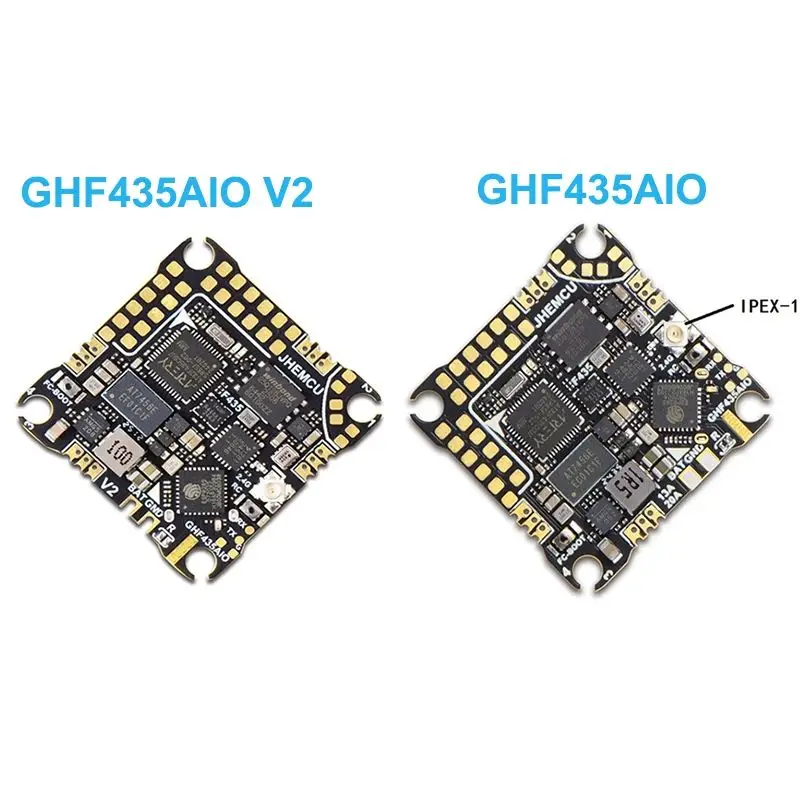 

JHEMCU GHF435AIO V2 / GHF435AIO With 20A ESC (AM32) 2-4S OSD Baro Blackbox 16MB GPS Built-in ELRS 2.4G CRSF for RC FPV Drone