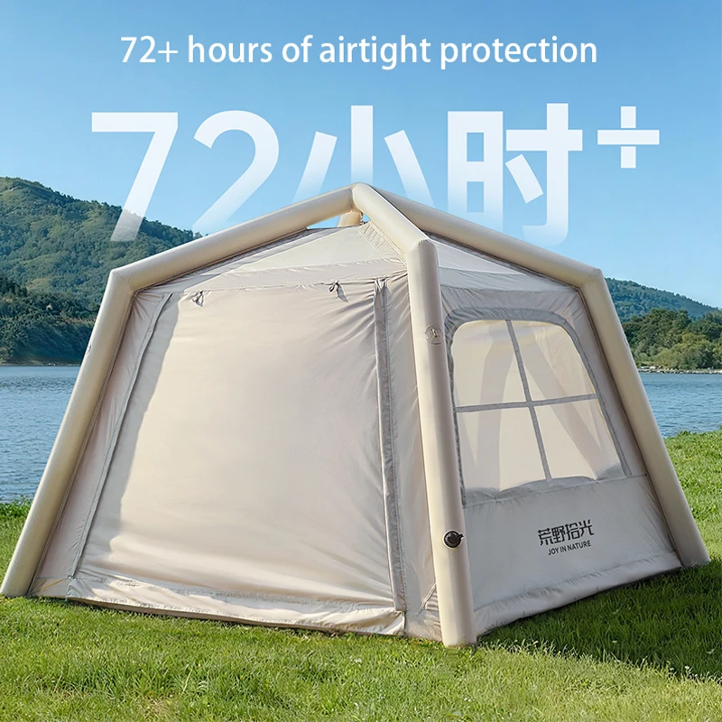 New Inflatable Tent Outdoor Camping Gear Foldable Portable Tent Overnight Thickened Fabric Waterproof Air Tent