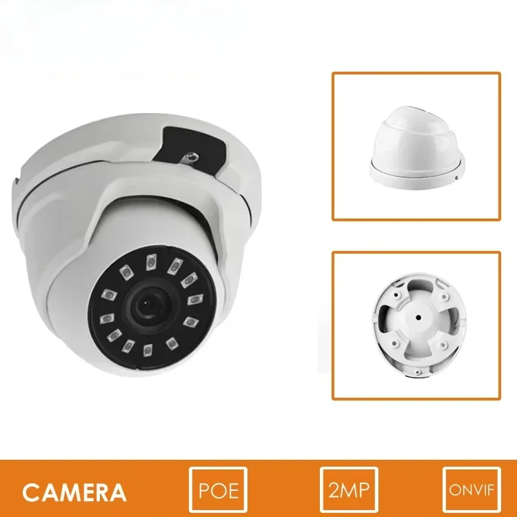 Telecamera dome IP di sicurezza CCTV Innotronik 2MP 4 POE Sistema NVR POE 1080P 4CH