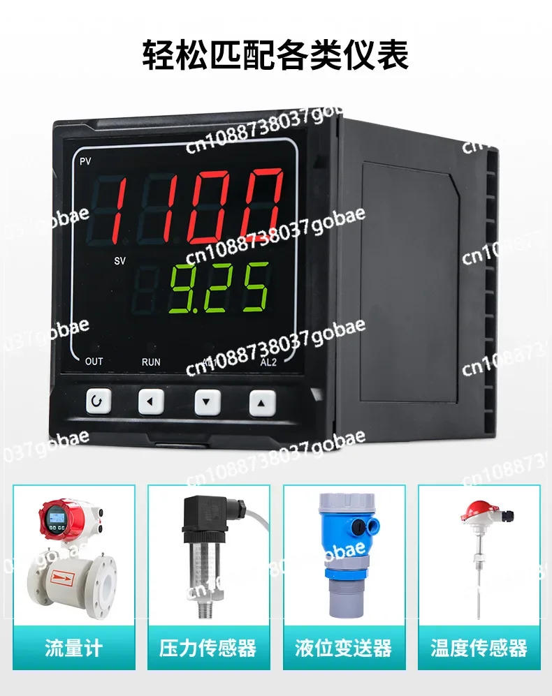 Digital Temperature Control Instrument, Temperature, Pressure, Liquid Level with Alarm 485 Communication