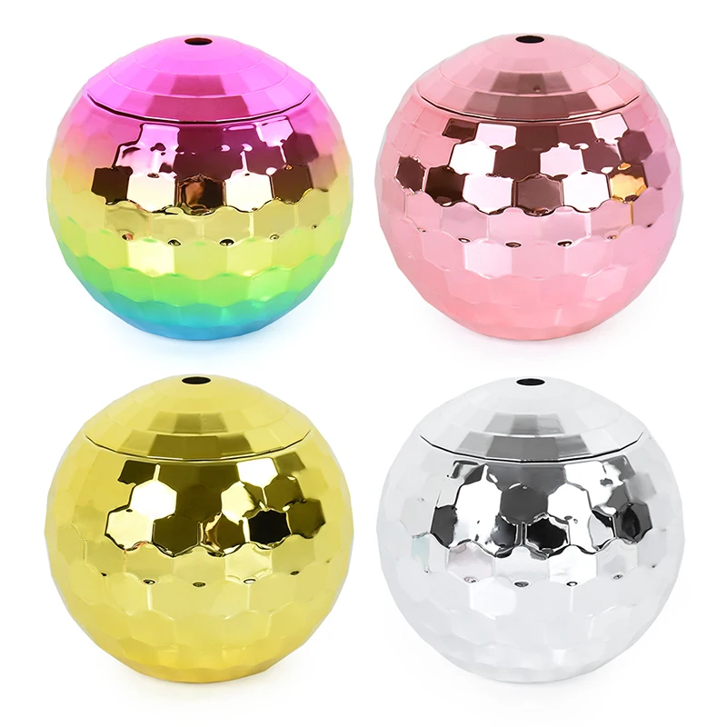 600ml Disco Ball Cups Flash Cocktail Cup Wine Party Flashlight Straw Glass Drinking Bottle Syrup Nightclub Bar Drinking Bottle