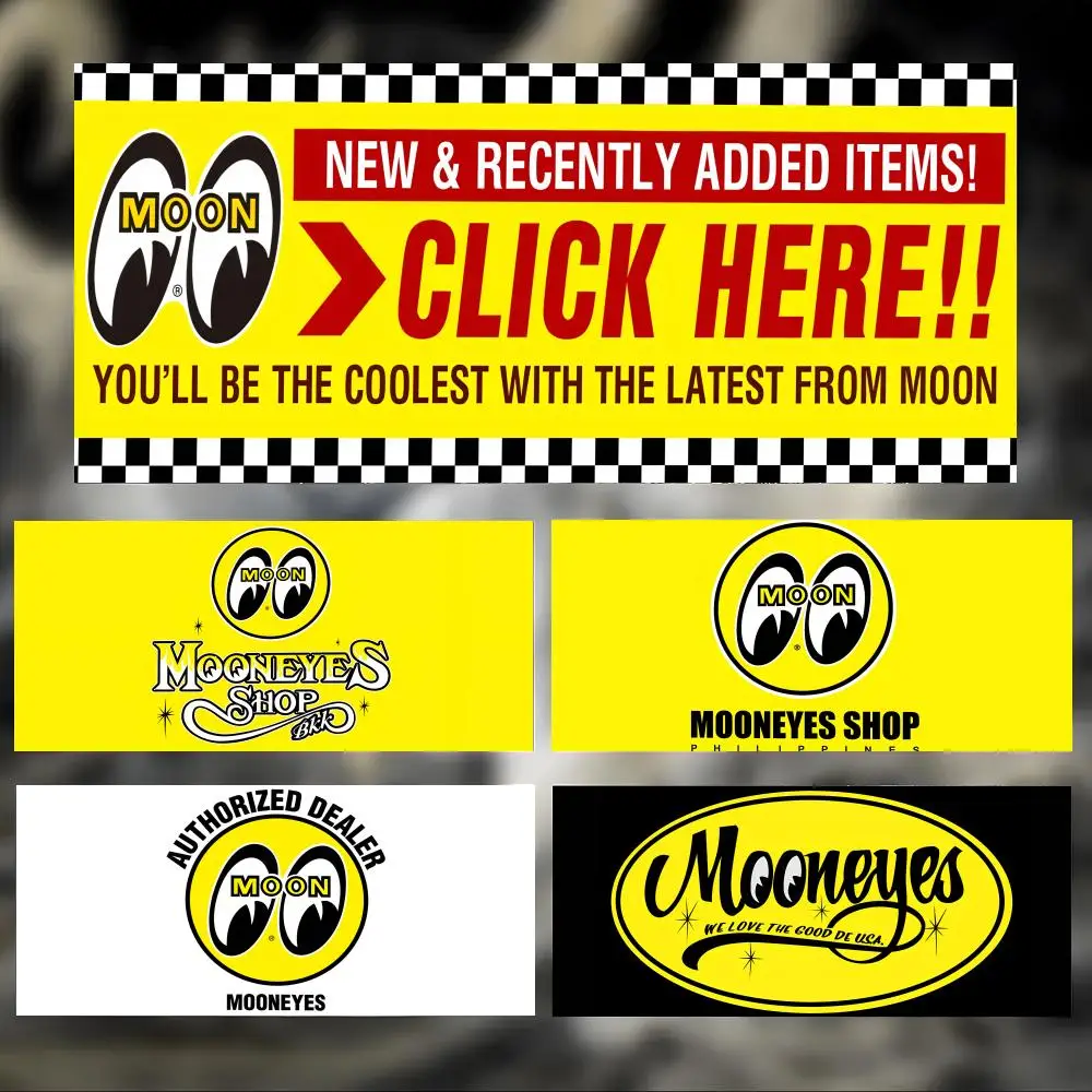 Retro Cool Brand M-Mooneyes Mouse Pad Large Thick Desk Pad Stitched Edges Gaming Mouse Mat for PC