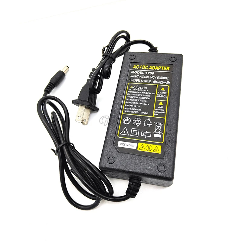 24V/12V 5A/4A Power Adapter Switching Power Supply AC100-240V 50-60HZ Charger Adapter EU US UK Plug