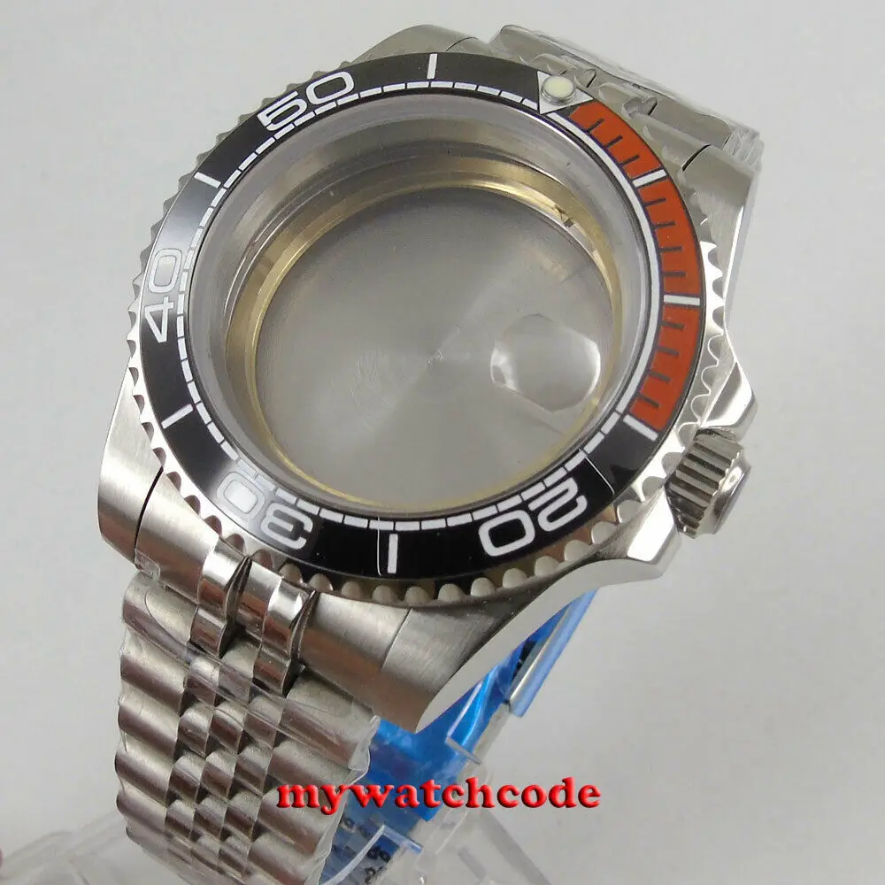 

40mm 316L Steel Automatic Watch Case Fit ETA 2824 2836 8215 MOVEMENT