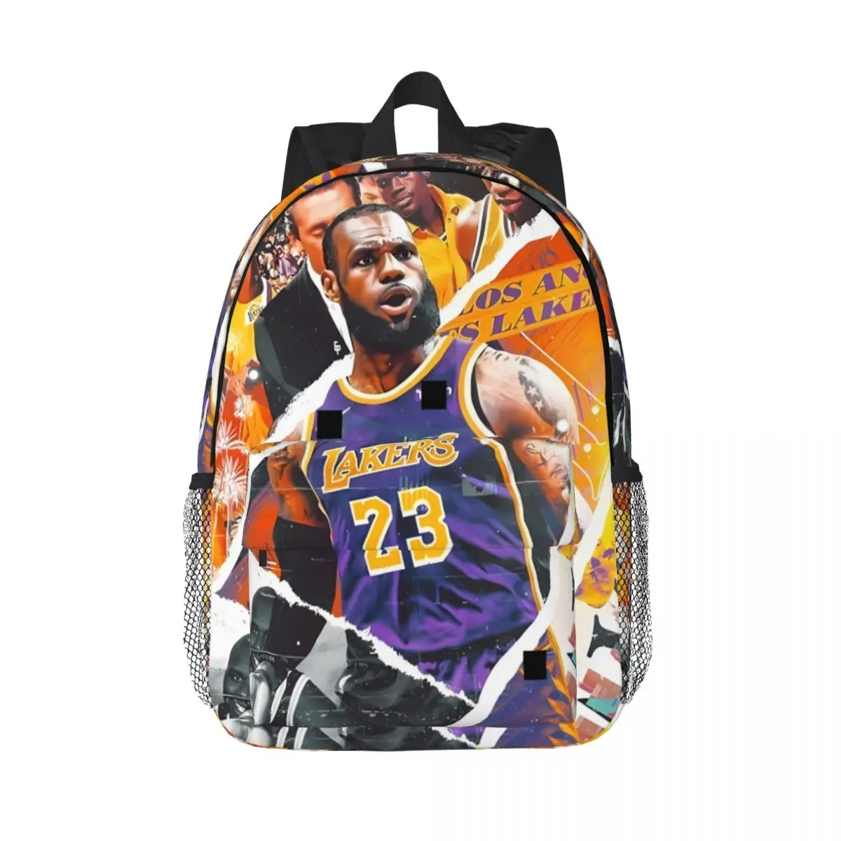 

LeBron-King-James New Fashion High Capacity Waterproof College Backpack Trendy Laptop Travel Book Bag 15inch