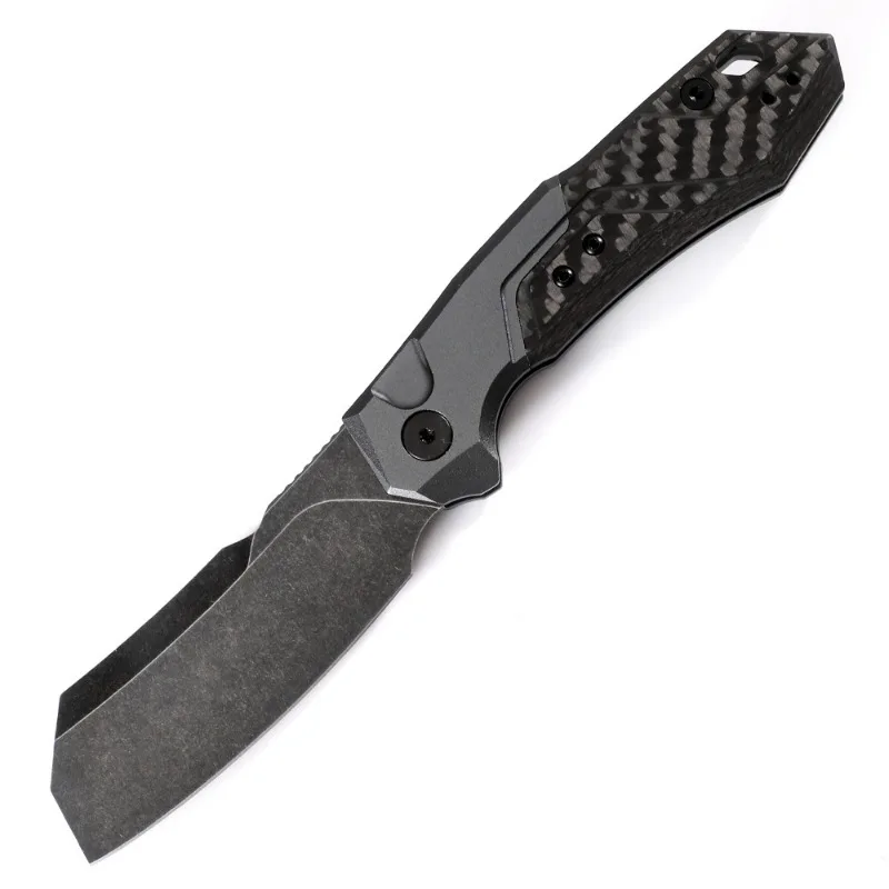 Portable 7850 Folding Camping Outdoor Knife CPM154 Blade Carbon Handle Hunting Survival Tactical Knives Fruit Utility EDC Tools