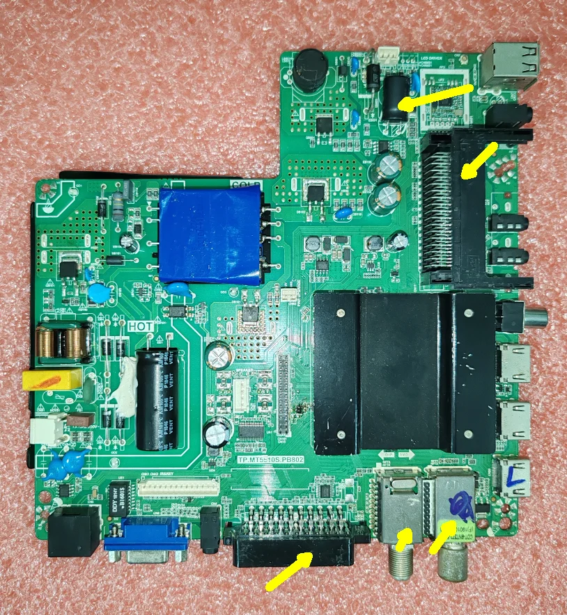 TP.MT5510S.PB802 Scheda madre TV di rete WiFi Gli acquirenti con diverse interfacce verificano foto fisiche