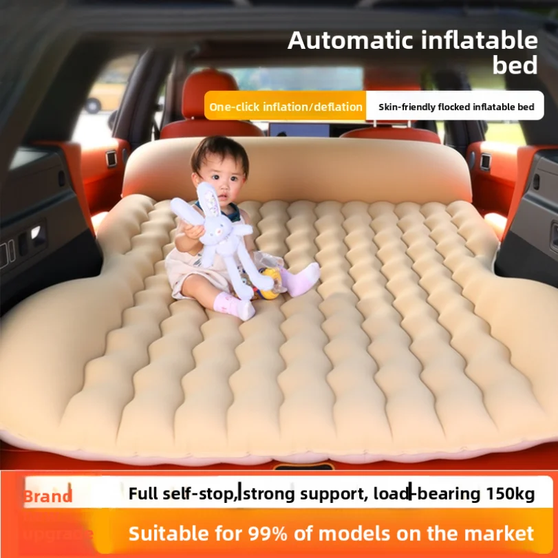 Lit gonflable pour voiture, matelas gonflable pour coffre de SUV, matelas pneumatique entièrement automatique, matelas de camping, matelas de voyage p