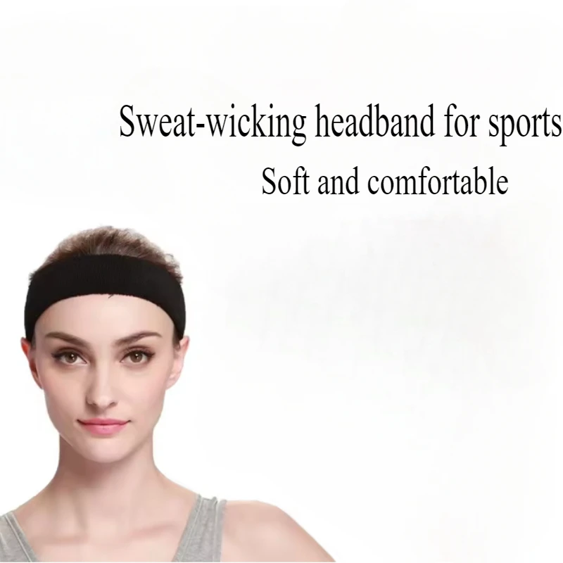 

1 шт., однотонная спортивная повязка на голову для йоги на открытом воздухе, повязка на голову для бега, впитывающая пот, эластичная повязка на голову, впитывающая пот
