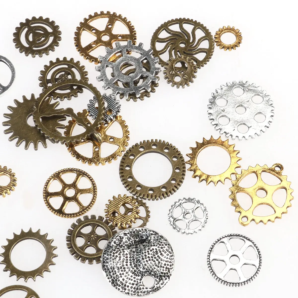 DIY Steampunk Watch Parts Vintage Metal Gears Wheels Dials Movements for Jewelry Making Altered Art Watch Repair Workshop
