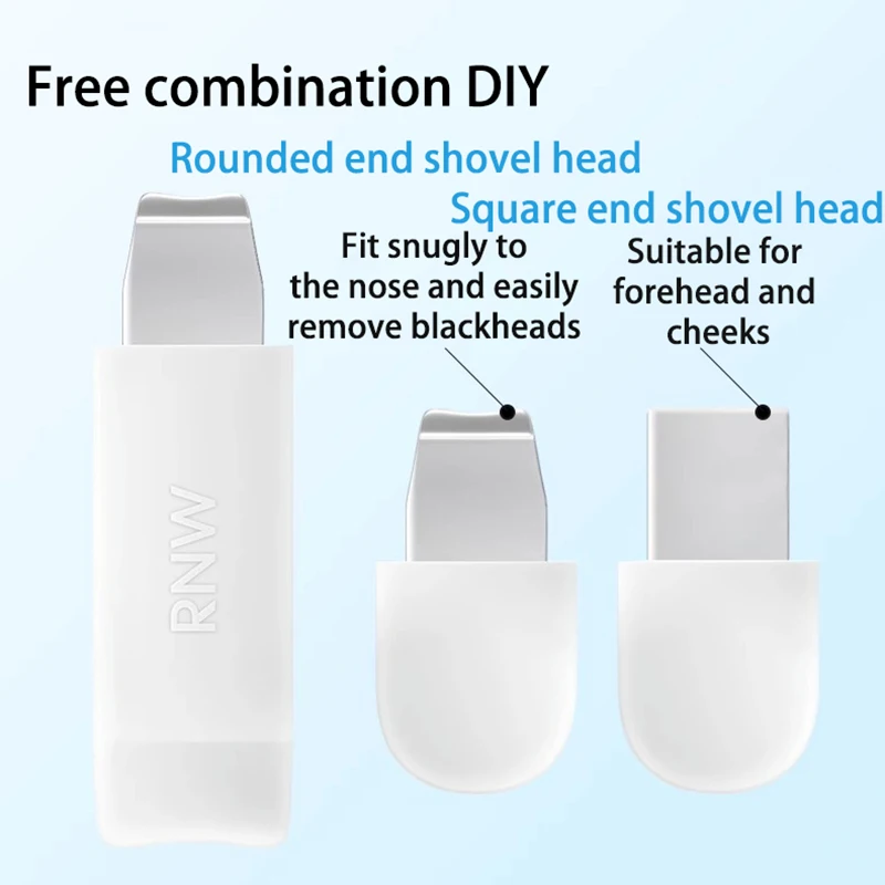 Herramienta de eliminación de espinillas faciales de doble cabeza, limpieza profunda de la nariz, elimina el acné, espátula Facial de mano, herramienta de belleza para el cuidado de la piel