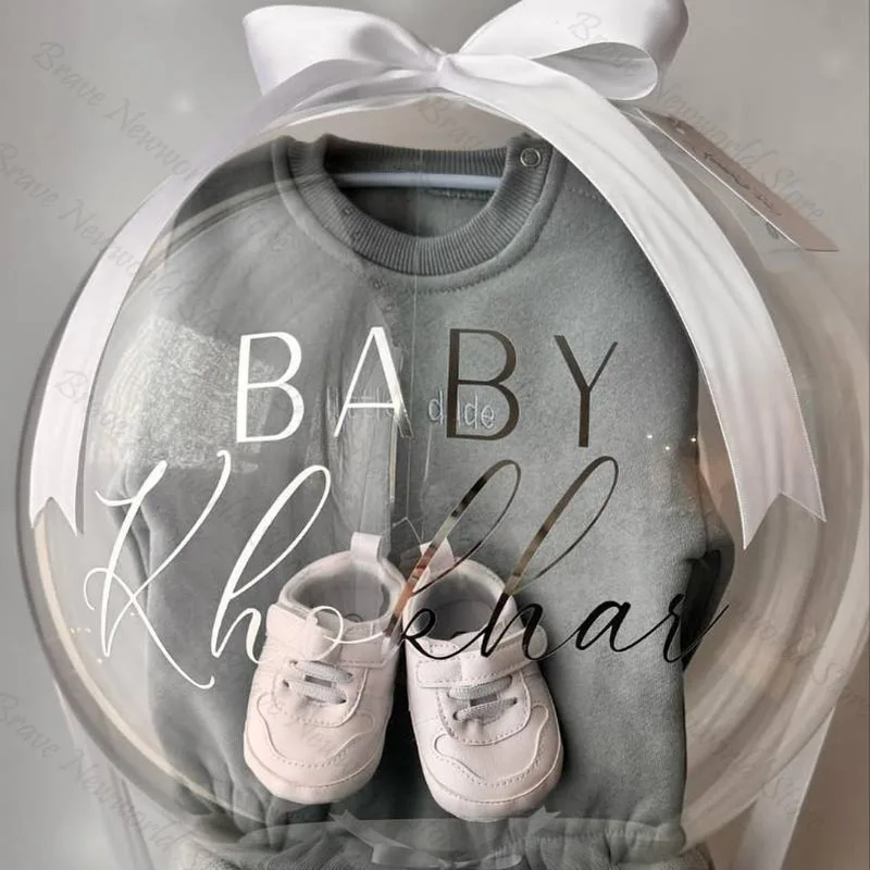 1Pc 28-calowy balon z szeroką szyjką do nadziewania Przezroczysty balon z szerokimi ustami Zabawki Ubrania Prezent urodzinowy Globo Baby Shower Dec