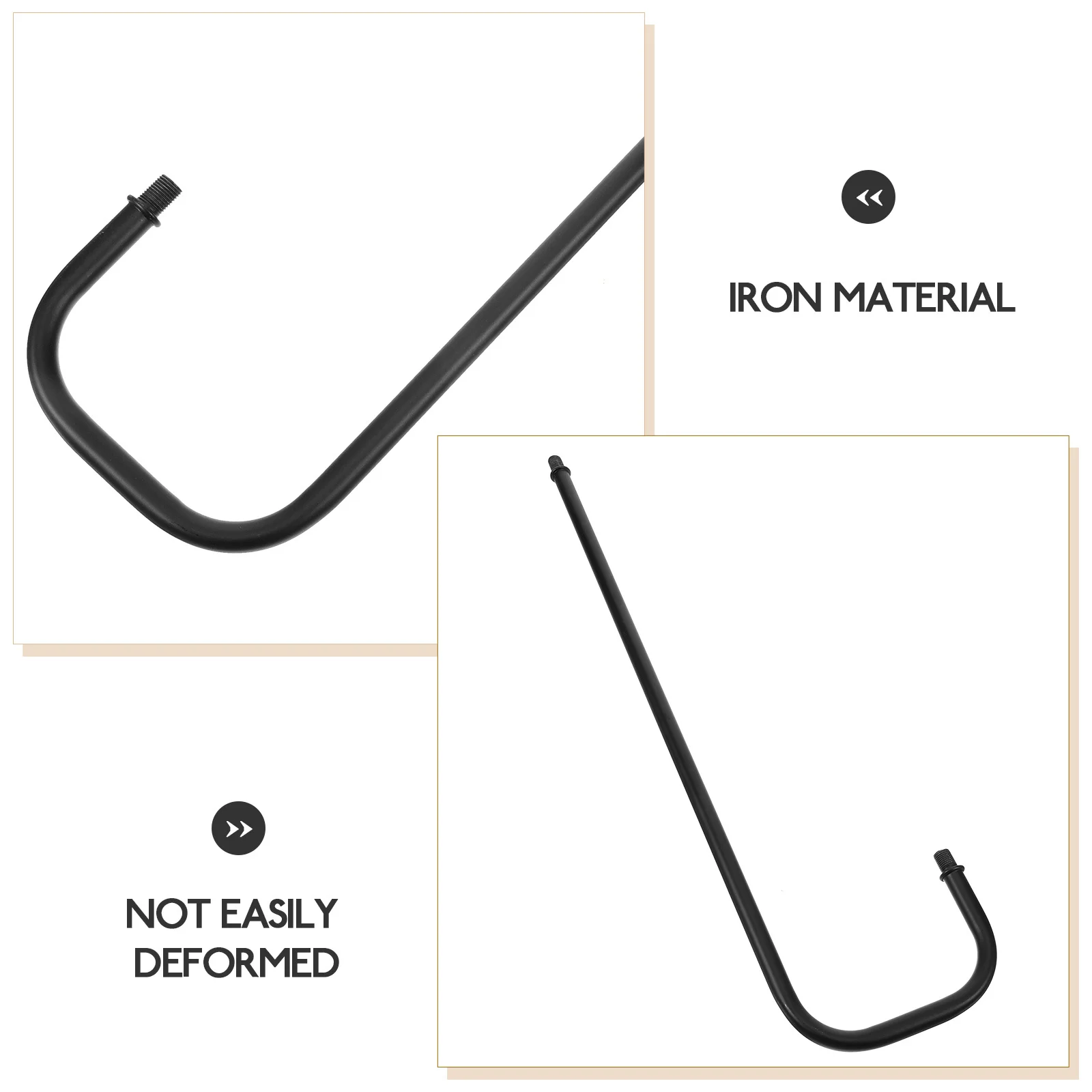 

Curved Lamp Stem Threaded Repair Part Stable Desk Table Lamp Stem Replacement Lighting Fixture Downrod Lighting Fixture Downrods