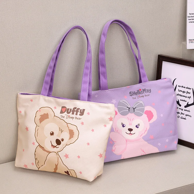 1pcs Disney Duffy, Shirley Mae and Star Delou large canvas bags, totes, and couple shoulder bags