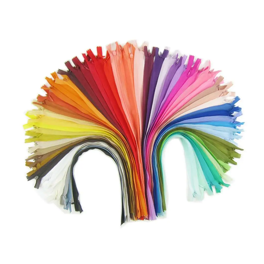 18Pcs Nylon Invisible Zippers for Tailor Sewer Sewing Craft, Colorful