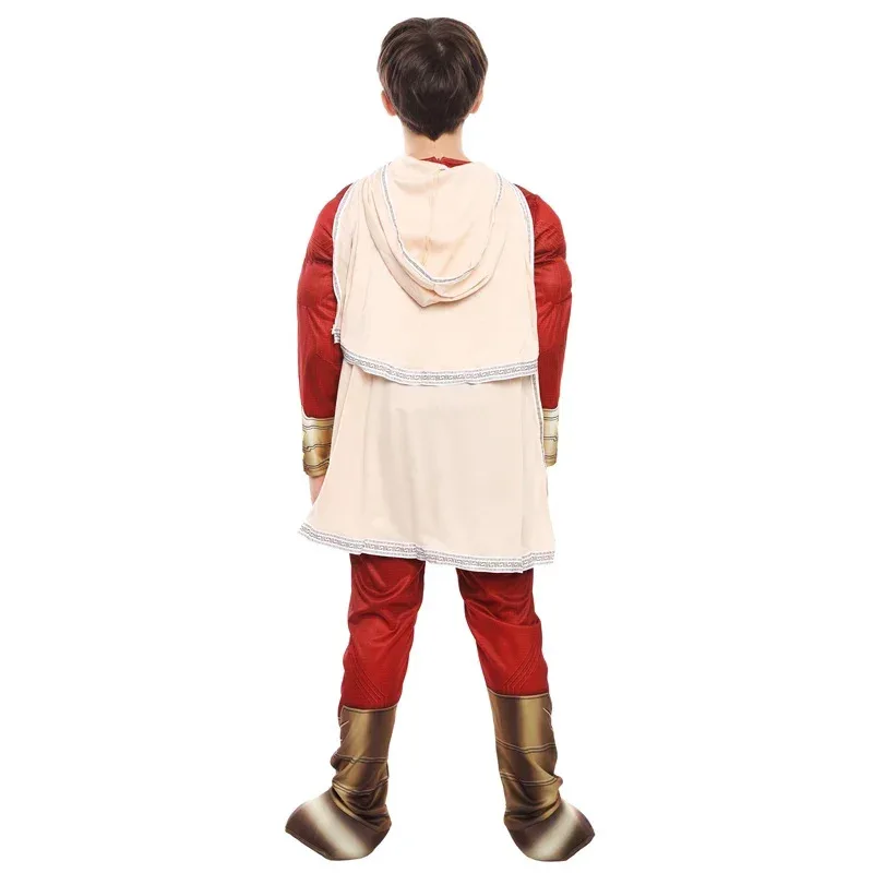 Sky02 Child Justice Superhero Muscle Jumpsuit Costume Halloween Purim Kid Boy Cosplay Shazan League Superhero Fancy Dress88Ji #