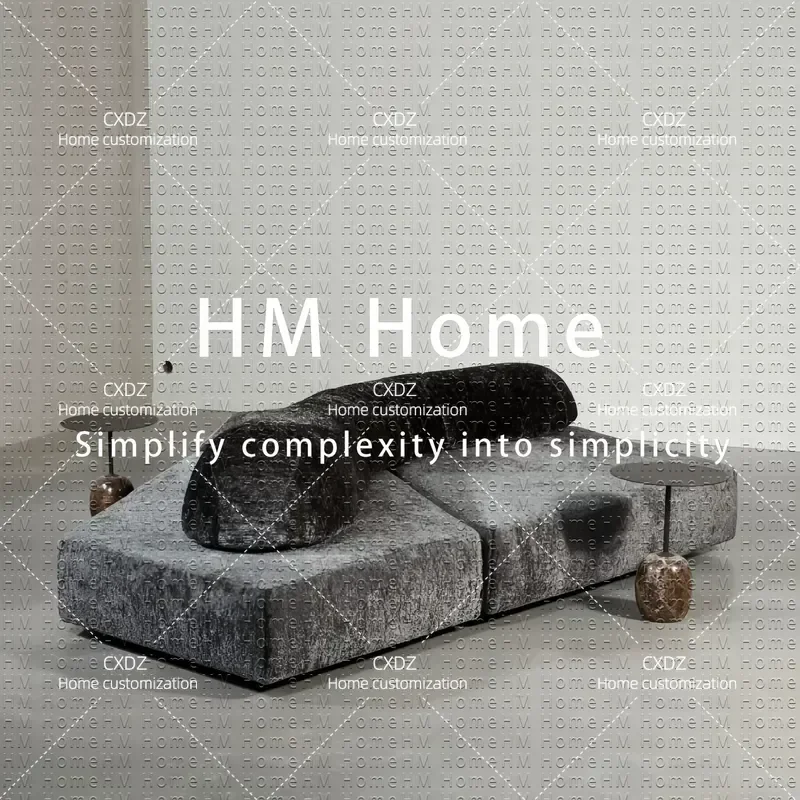 Minimalist Modular Rock Sofa Wabi Sabi Style Home Straight Row Special Shaped Combination Couch for Living Room Furniture