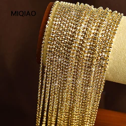 MIQIAO 925 Sterling Silver Italian Necklaces For Women 2MM 40 45CM Trend New Arrival Two Tone Chain Fine Jewelry High Quality