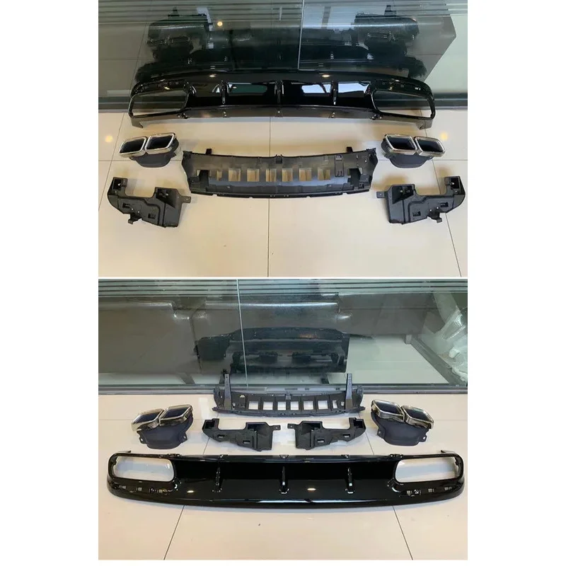 

Factory Wholesale 2019 S Class W217 S63 Coupe Rear Diffuser and Muffler Tips for W217 S63 Coupe Diffuser with Exhaust Pipes