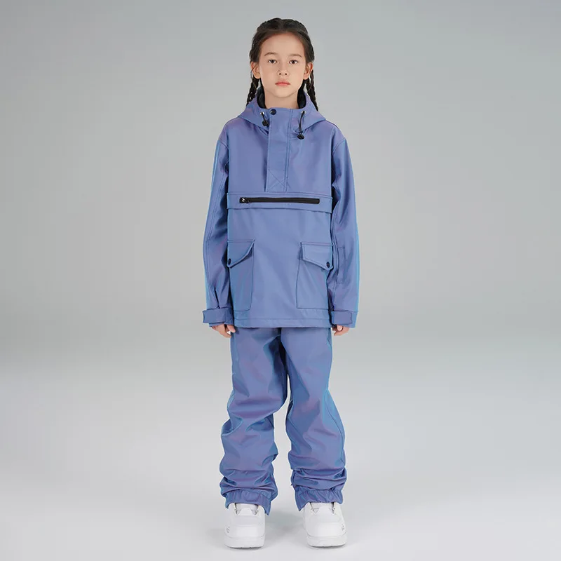 

Children's Ski Suit Double Single Board Ski Pants for Boys and Girls Waterproof Equipment For Winter