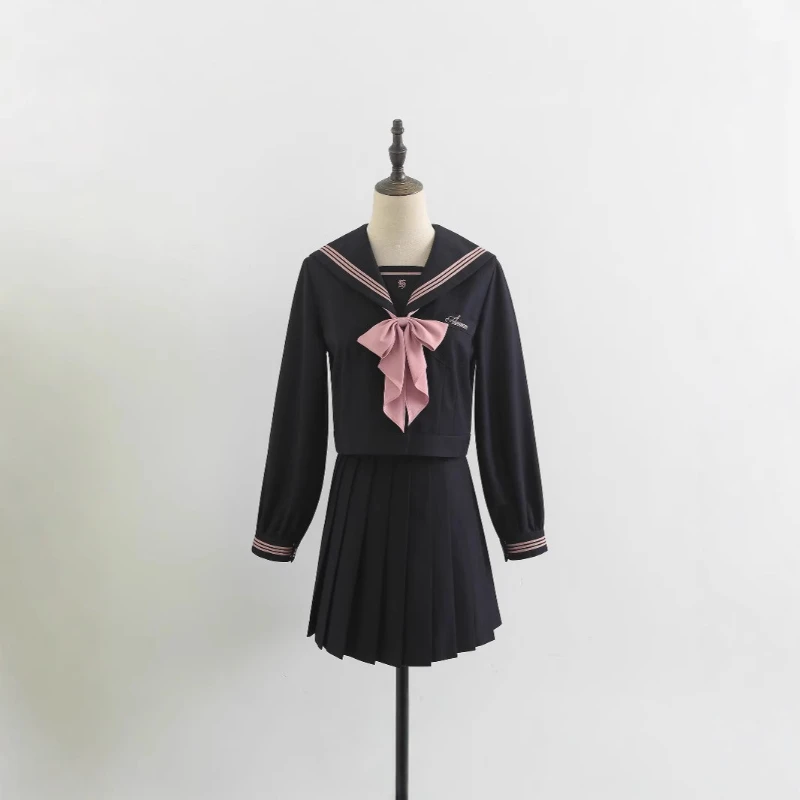 Fashion Comfortable Hundred Lancashire Women's Sailor Uniform Senior JK Uniform Japanese College Style School Uniform Set