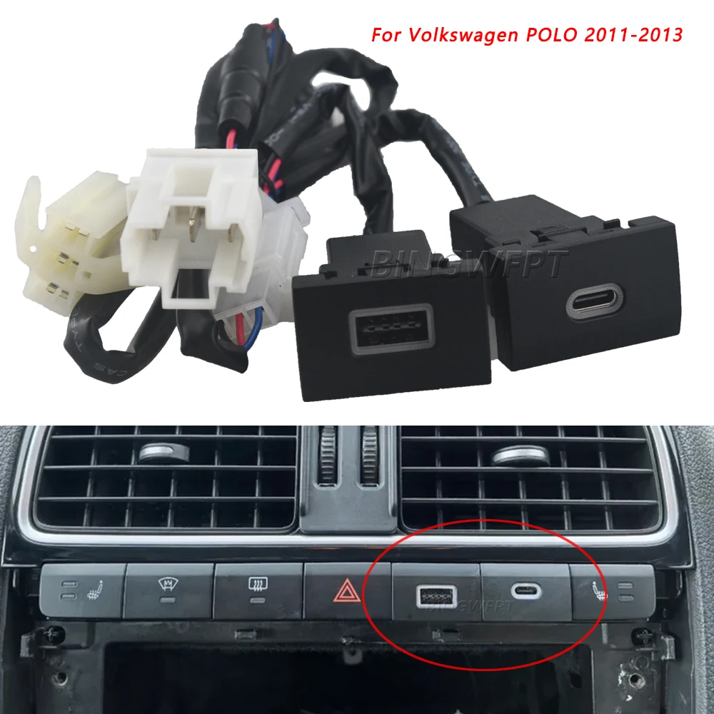 QC3.0 QC3.0 Type C PD USB Quick Car Charger Auto Phone Fast Charging Adapter For Volkswagen POLO 2011 2012 2013 Car Accessories - Aliexpress Deal