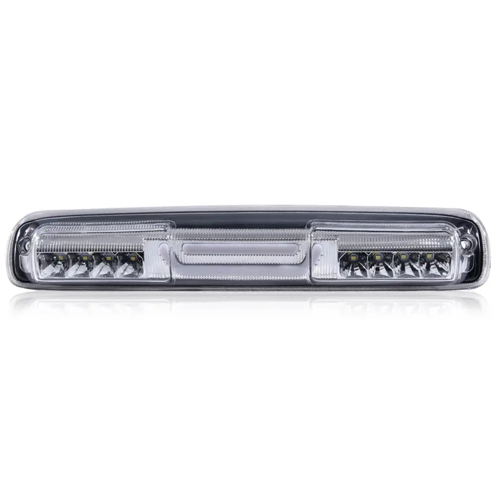Fit For 1999-2007 Silverado/Sierra Clear LED BAR Third 3rd Brake+Cargo Light