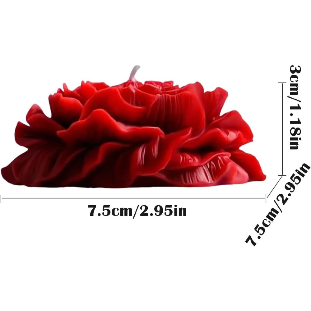 Low Temperature Candles Red Rose Flower Shaped Scented Candles Low Heat Romantic Wax Play Massage Sex Candles for Lovers