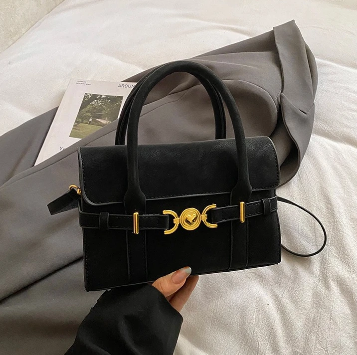 

2026 New Luxury Designer Suede Matte Fashionable and Versatile High-end Shoulder Handbag Retro Simple Commuter Small Square Bag