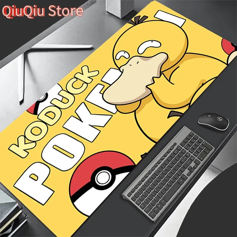 

Larger Pc Gamer Computer Keyboard Pad Pu Leather Mouse Pad Anime Pokemon Psyduck Desk Mat Gaming Accessories Pikachu Mousepad