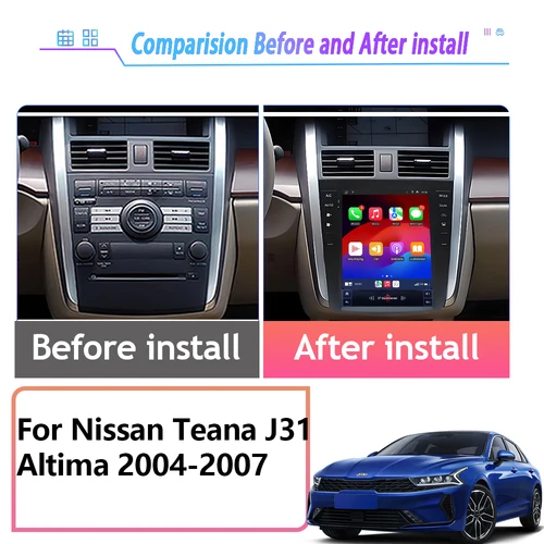 Imagen 2 del producto 9,7 ""Android 15 para Nissan Teana J31 Altima 2004-2007 Radio de coche reproductor de navegador Multimedia inalámbrico Carplay DSP GPS NO 2DIN