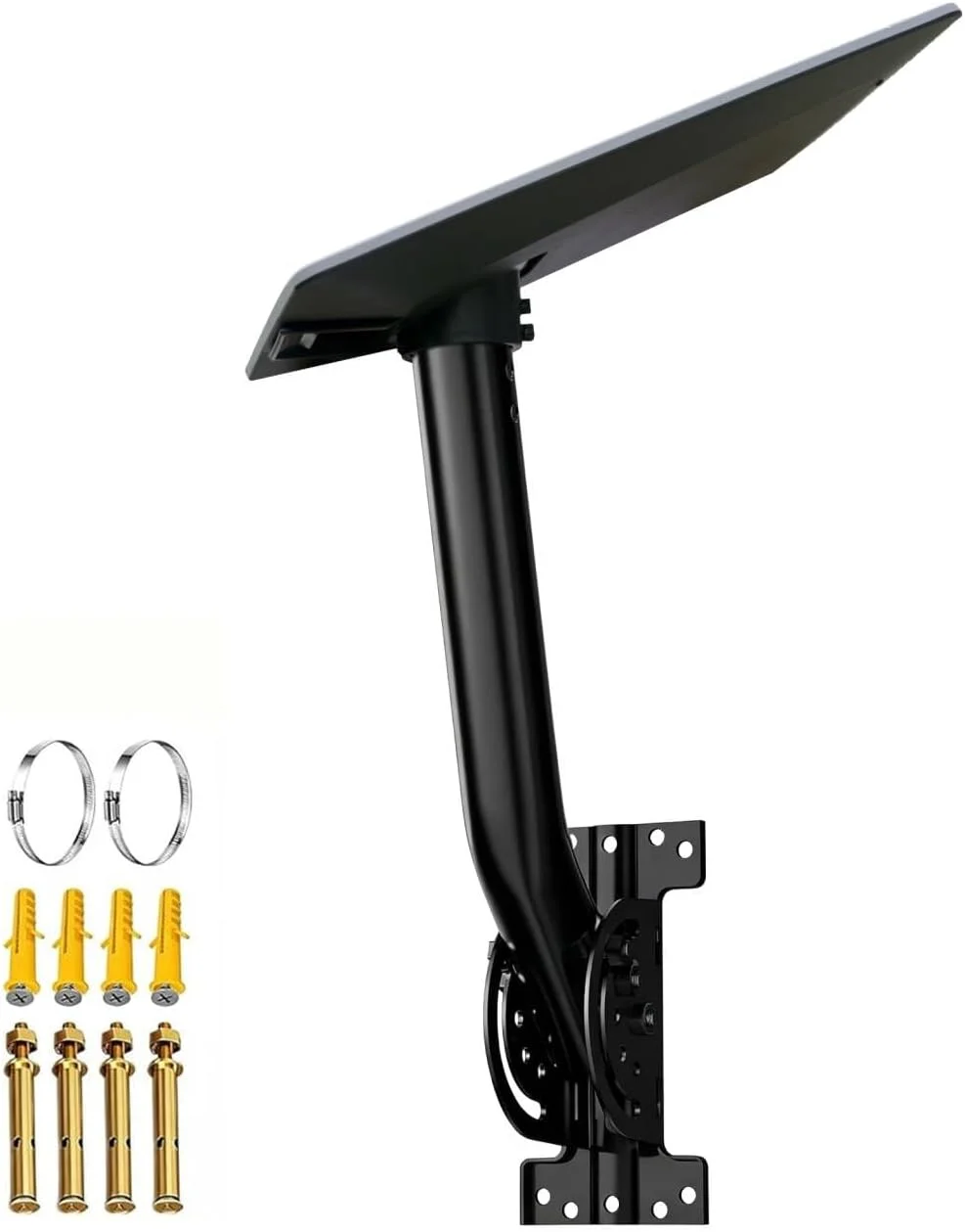 Starlink Gen 5 Roof Mount, Adjustable Wall & Pole Mounting Kit, Heavy-Duty Metal  Support,For Starlink V5 Dish Install Bracket