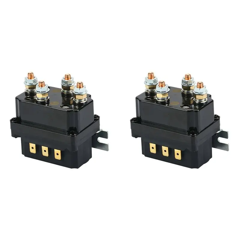 

2X 12V Winch Rocker Switch Thumb 250A Solenoid Relay Contactor Winches For ATV UTV-A08Q