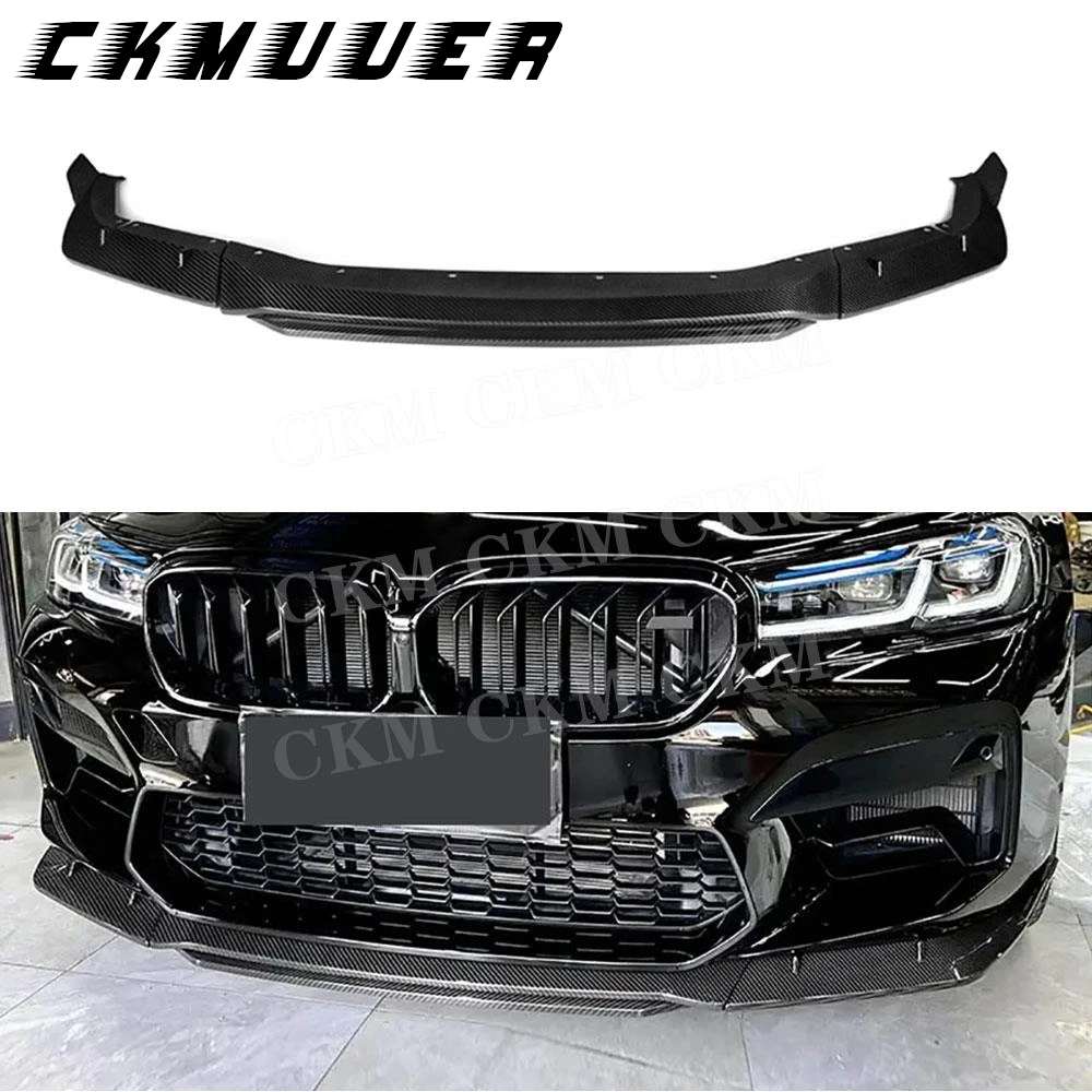 

CKMUUER углеродное волокно в стиле M, 4 шт./компл., передний бампер, спойлер для подбородка, спойлер для BMW 5 серии F90 M5 2021+, фартук для защиты автомобильного бампера