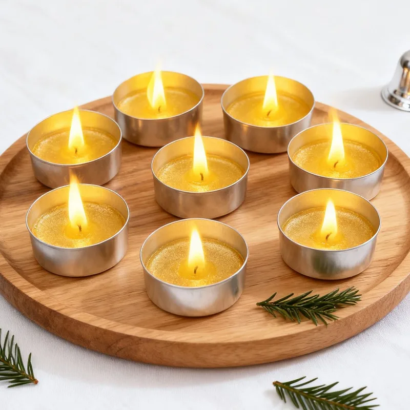 20/500 قطعة شمعة الألومنيوم صنع كوب شمعة الفتائل الحاويات أصحاب DIY بها بنفسك الزفاف ضوء الشموع عشاء الديكور Tealight صناديق #3