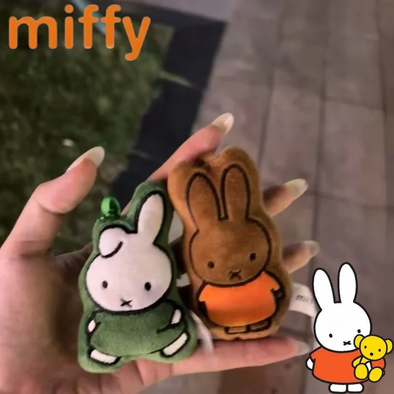Kreativer Miffy-Kaninchen Schlüsselanhänger: Neues Süßes und Niedliches Cartoon-Muster, Einfache Mode, Vielseitiger Plüsch-Anhänger, Tragbare Dekorative Figur
